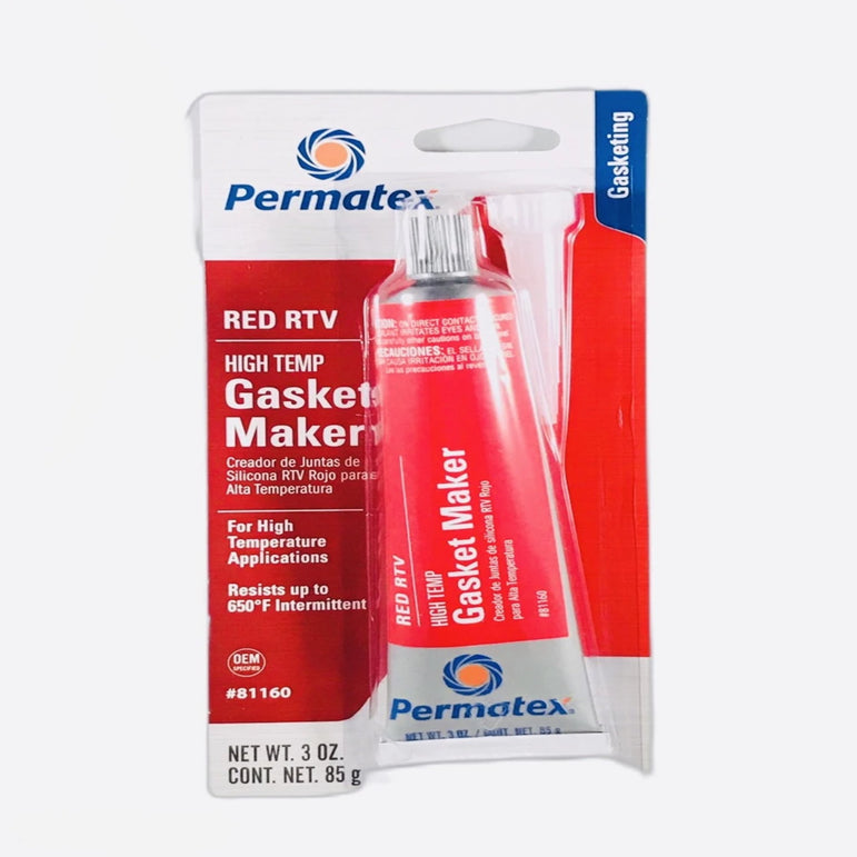 PERMATEX RED RTV HIGH TEMP GASKET MAKER 3 OZ 81160