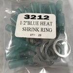 1/2" BLUE RING  HEAT SHRINK RING TERMINAL 25/BAG