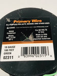 18 GAUGE 1OO FEET GREEN PRIMARY WIRE. 02311