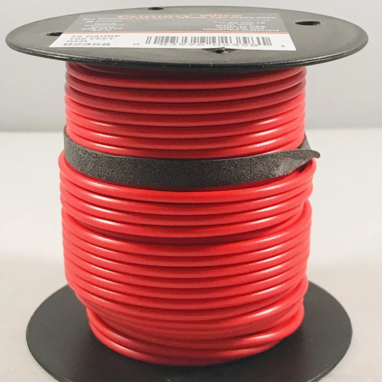 16 GAUGE 100 FEET RED PRIMARY WIRE. 02358
