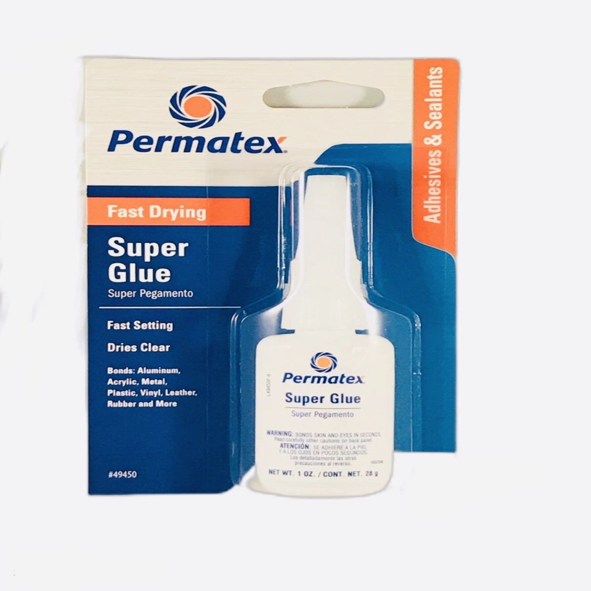 PERMATEX FAST DRYING SUPER GLUE 1 OZ 49450