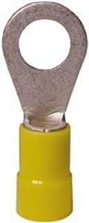 YELLOW 1/4" RING CONNECTOR 100/BAG